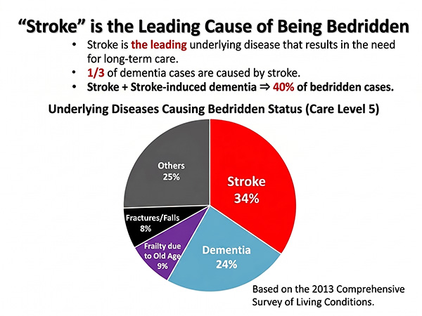 Stroke is the leading cause of being bedridden